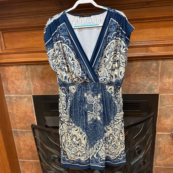Maurices Blue and Cream Floral Dress - Picture 1 of 5